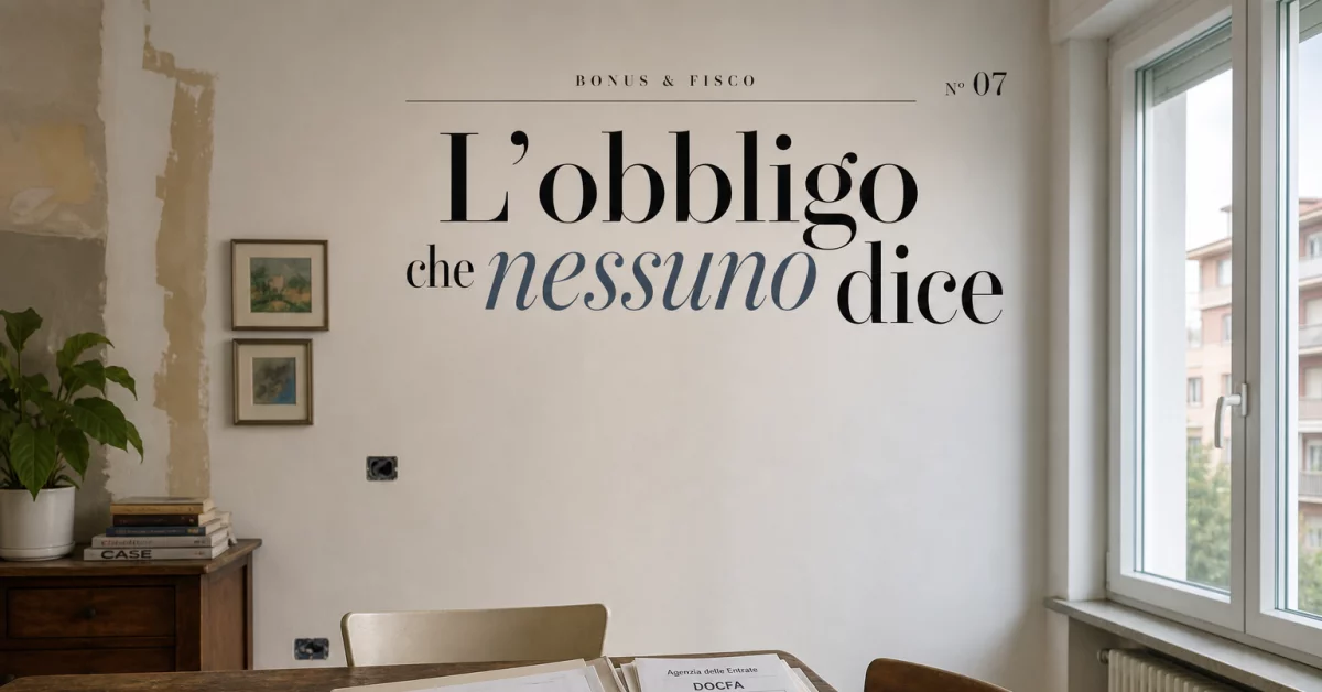 Aggiornamento catastale dopo il Superbonus: quando sei obbligato e cosa rischi