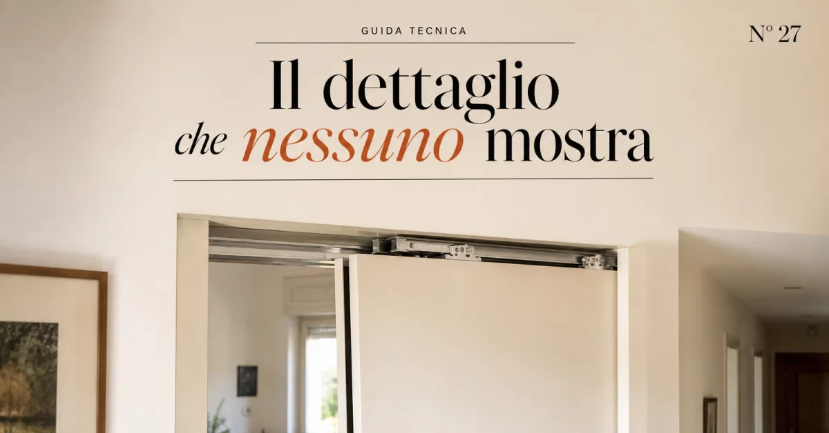 Binari estraibili per porte scorrevoli: quando fanno davvero la differenza