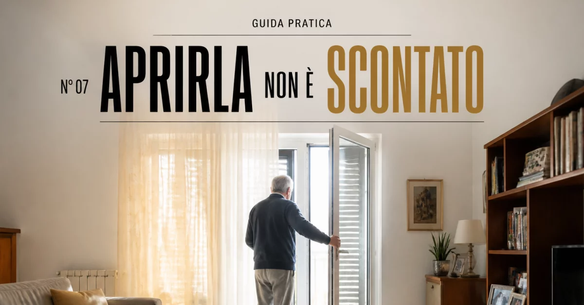Finestre per chi ha poca forza: peso dell'anta, soglia ribassata e motorizzazione