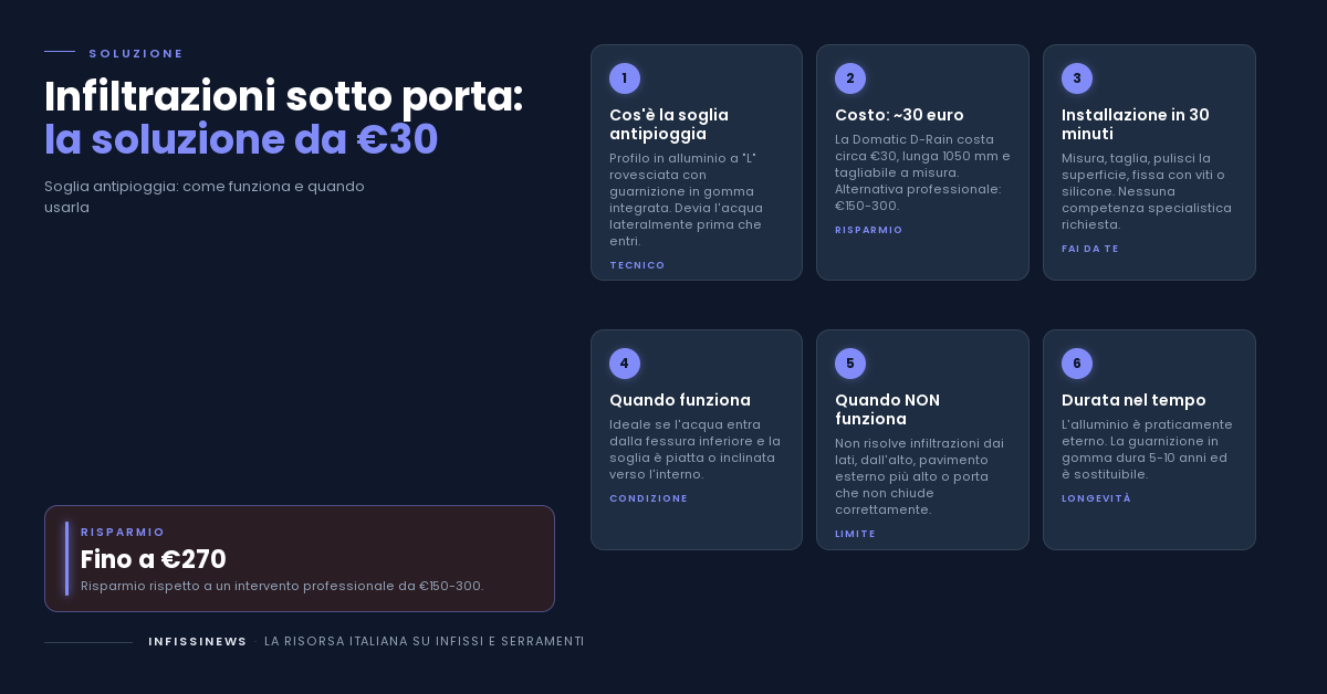 Infiltrazioni Sotto la Porta? La Soluzione da 30 Euro che Funziona Davvero