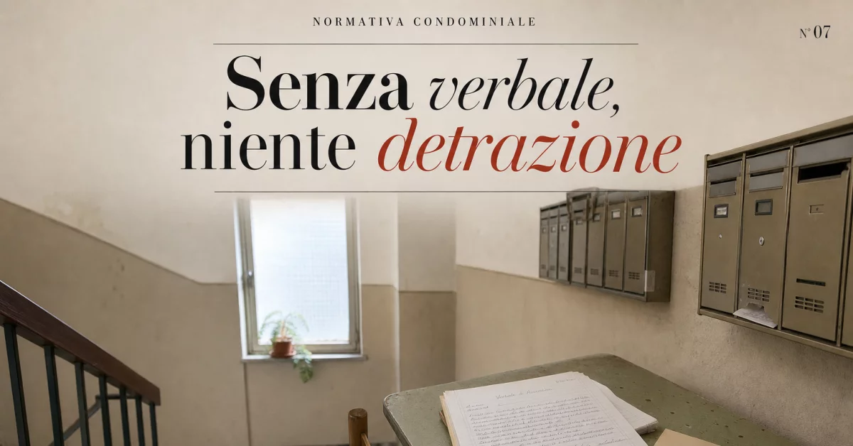 Superbonus in condominio: senza delibera assembleare perdi la detrazione