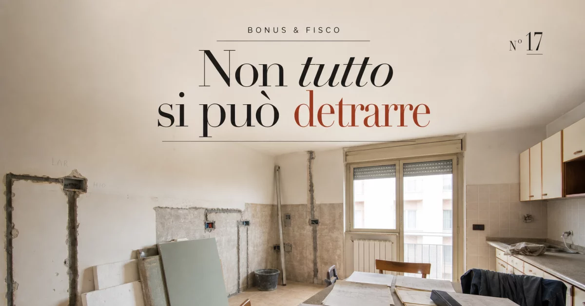 Superbonus e general contractor: i costi che non puoi detrarre