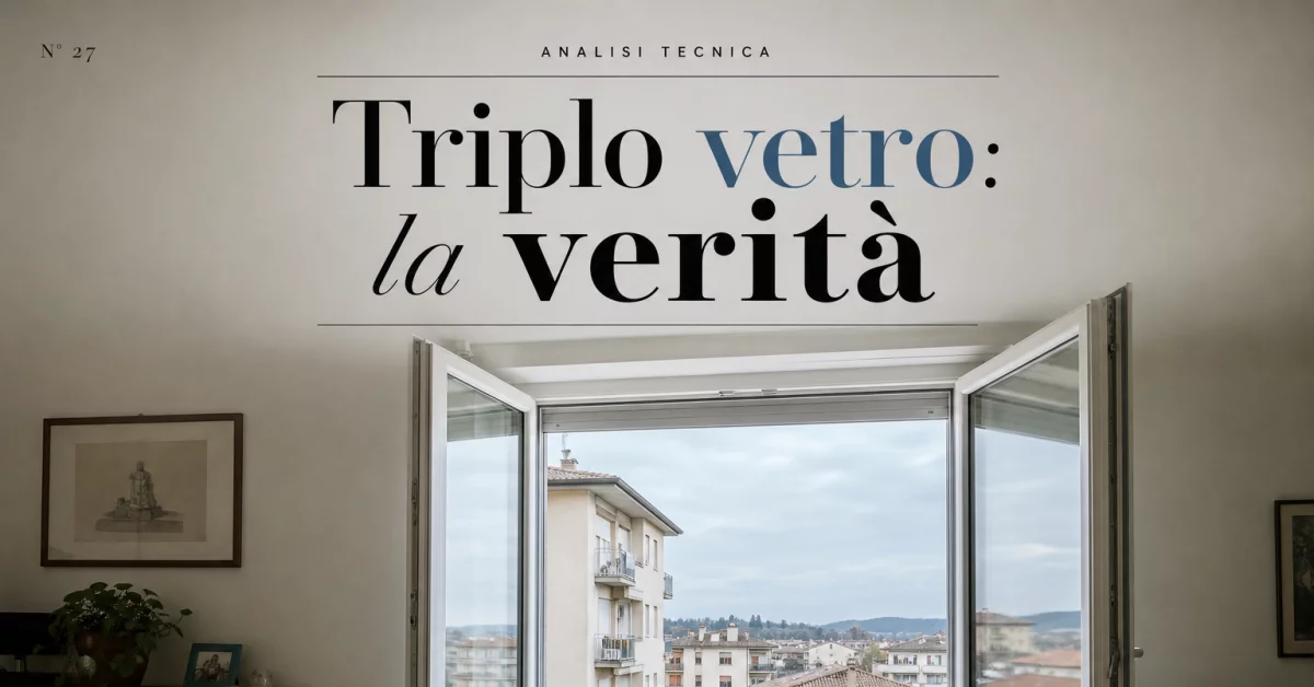 Triplo vetro: quando conviene davvero (e quando è solo marketing)