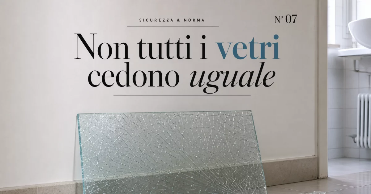 Vetro stratificato o temprato: cosa succede davvero quando si rompe